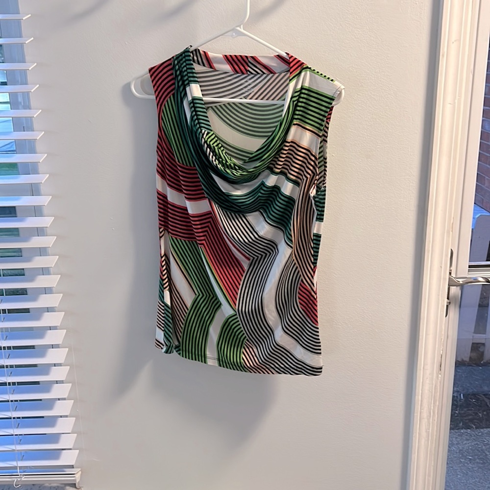 Women’s, Cowl neck, Sleeveless, Top.